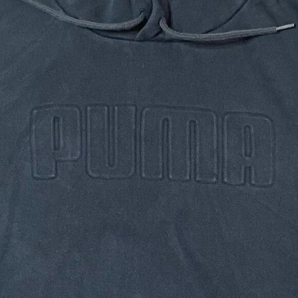 Puma Black Embroidered Logo Hoodie Sweatshirt Men’s XL - Picture 2 of 7